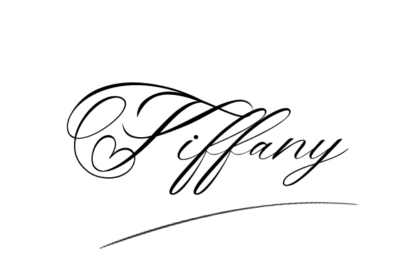 The best stylish Tiffany name signature simple easy in English