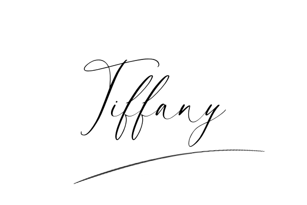 The best stylish Tiffany name signature simple easy in English