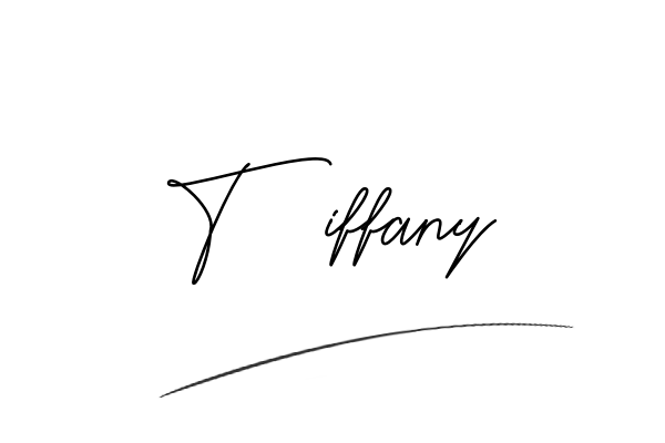 The best stylish Tiffany name signature simple easy in English