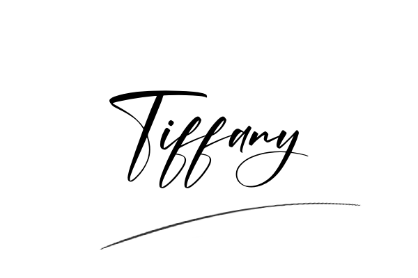 The best stylish Tiffany name signature simple easy in English