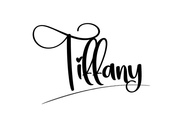 The best stylish Tiffany name signature simple easy in English
