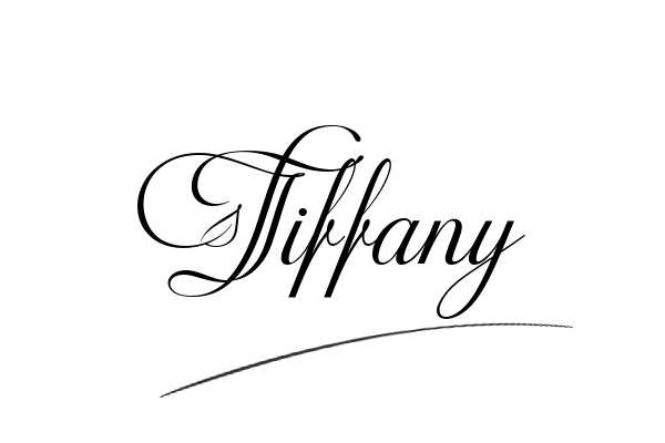 The best stylish Tiffany name signature simple easy in English
