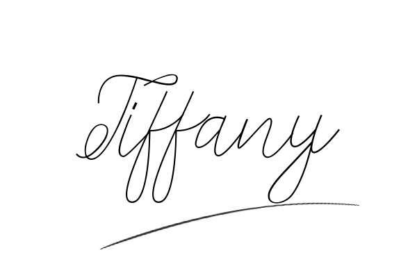 The best stylish Tiffany name signature simple easy in English
