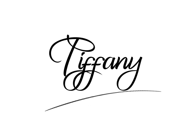The best stylish Tiffany name signature simple easy in English