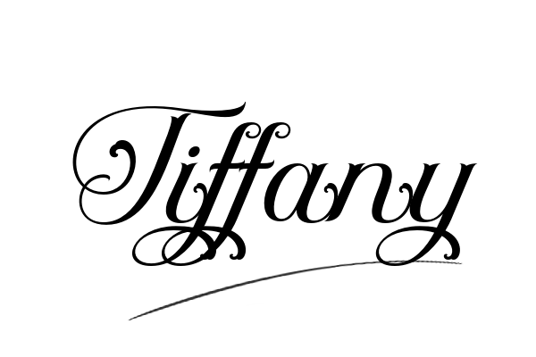 The best stylish Tiffany name signature simple easy in English