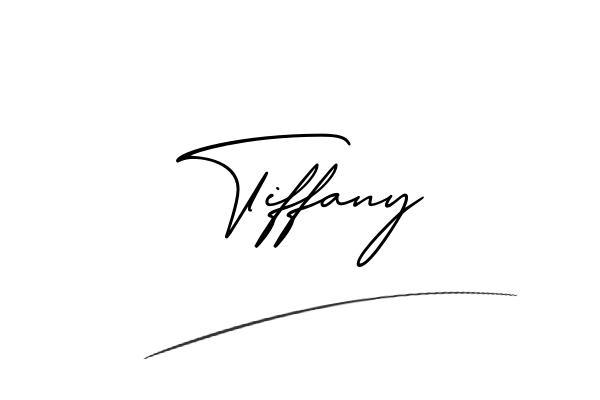 The best stylish Tiffany name signature simple easy in English