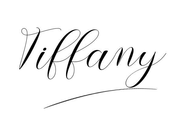 The best stylish Tiffany name signature simple easy in English