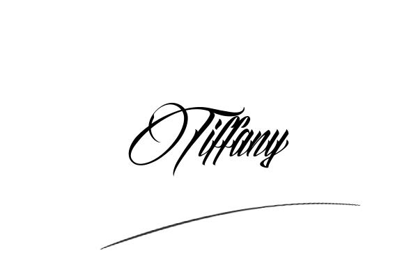The best stylish Tiffany name signature simple easy in English