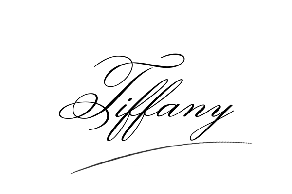 The best stylish Tiffany name signature simple easy in English