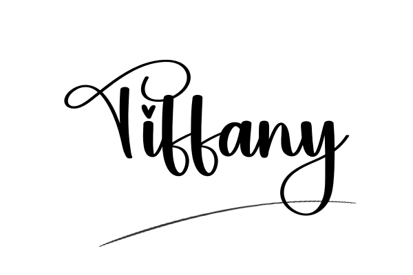 The best stylish Tiffany name signature simple easy in English