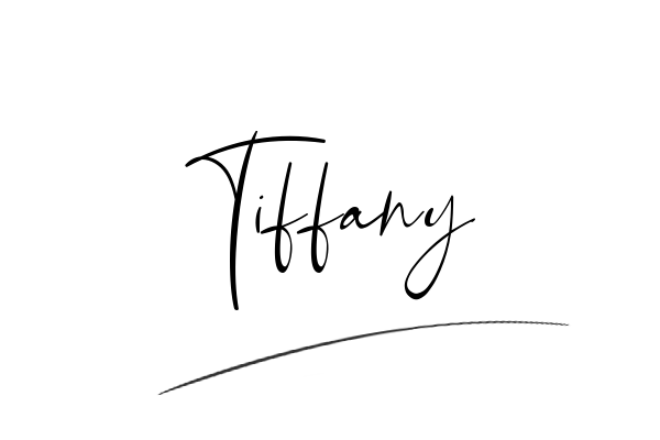 The best stylish Tiffany name signature simple easy in English