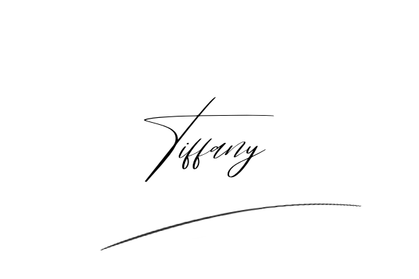 The best stylish Tiffany name signature simple easy in English