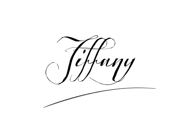 The best stylish Tiffany name signature simple easy in English