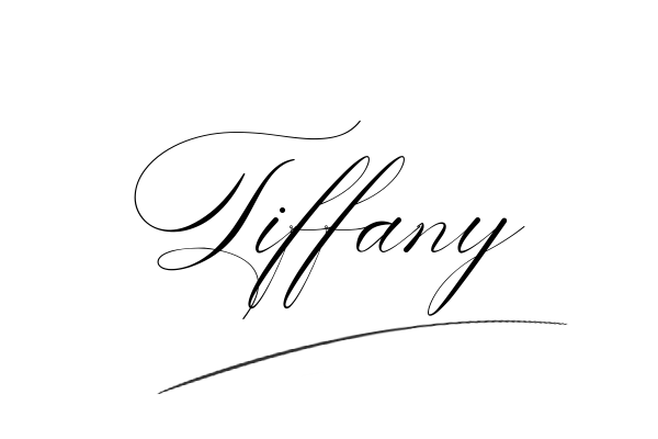 The best stylish Tiffany name signature simple easy in English
