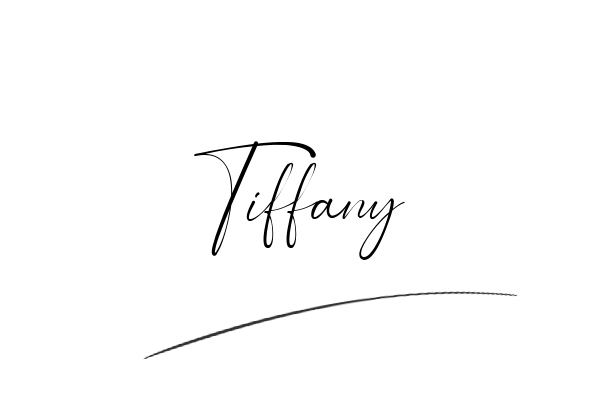 The best stylish Tiffany name signature simple easy in English