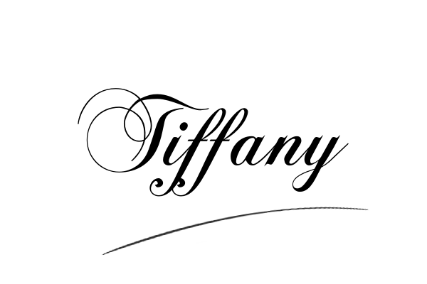 The best stylish Tiffany name signature simple easy in English