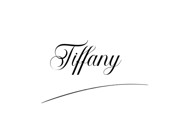 The best stylish Tiffany name signature simple easy in English