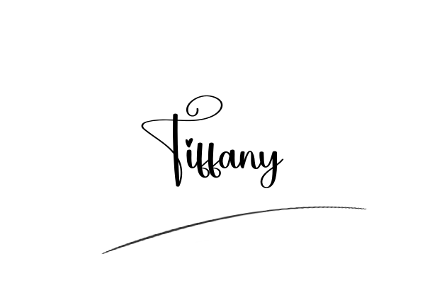 The best stylish Tiffany name signature simple easy in English