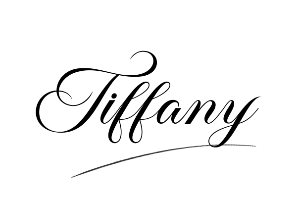 The best stylish Tiffany name signature simple easy in English