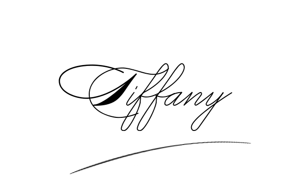 The best stylish Tiffany name signature simple easy in English
