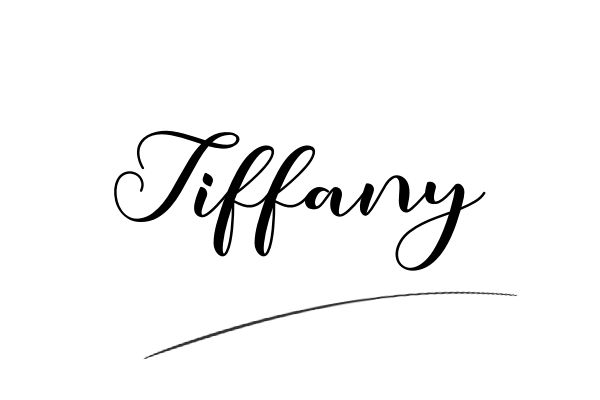 The best stylish Tiffany name signature simple easy in English