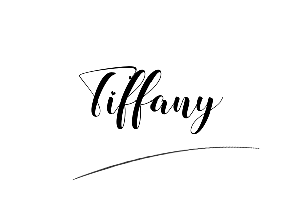 The best stylish Tiffany name signature simple easy in English