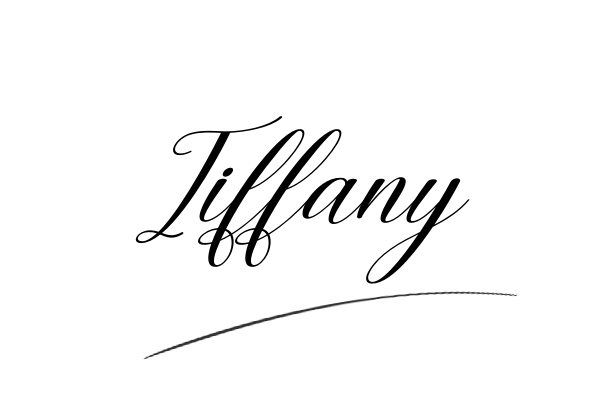 The best stylish Tiffany name signature simple easy in English