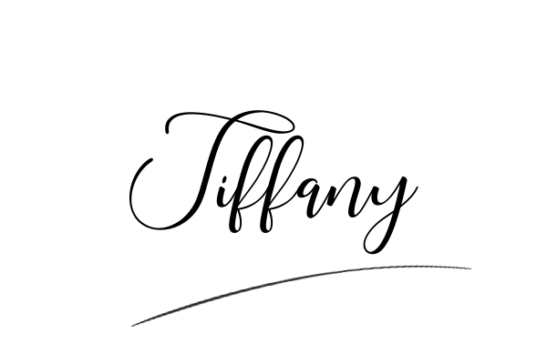 The best stylish Tiffany name signature simple easy in English
