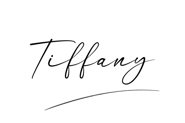 The best stylish Tiffany name signature simple easy in English