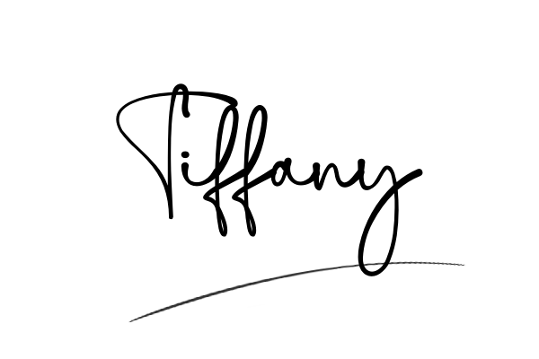 The best stylish Tiffany name signature simple easy in English