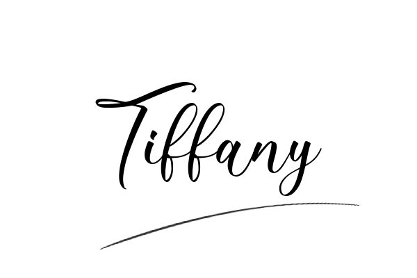 The best stylish Tiffany name signature simple easy in English