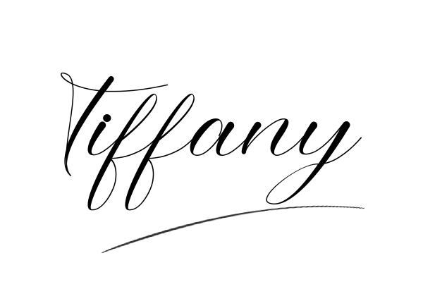 The best stylish Tiffany name signature simple easy in English