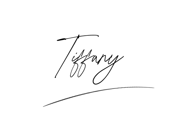 The best stylish Tiffany name signature simple easy in English