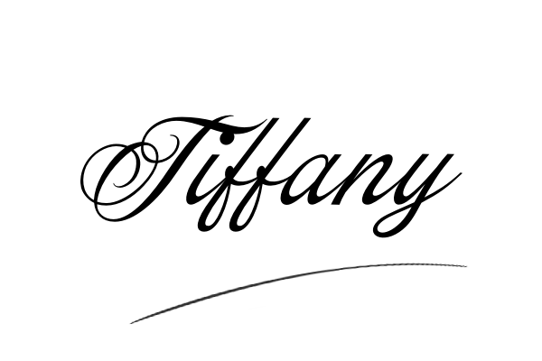 The best stylish Tiffany name signature simple easy in English