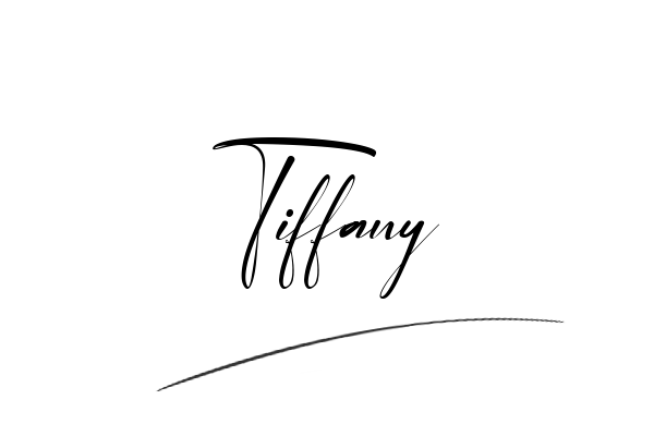 The best stylish Tiffany name signature simple easy in English