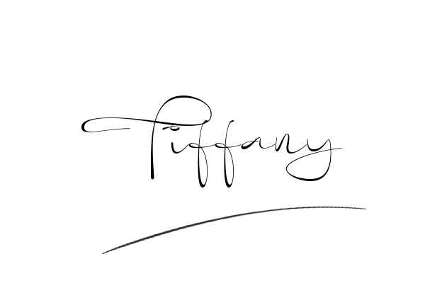 The best stylish Tiffany name signature simple easy in English
