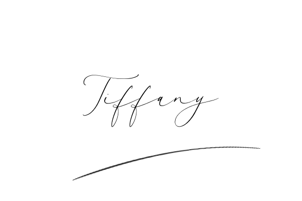 The best stylish Tiffany name signature simple easy in English