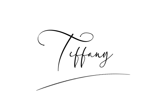 The best stylish Tiffany name signature simple easy in English