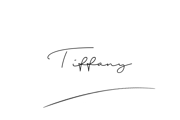 The best stylish Tiffany name signature simple easy in English