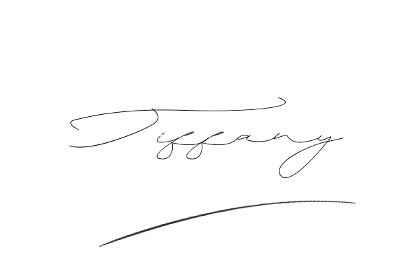 The best stylish Tiffany name signature simple easy in English