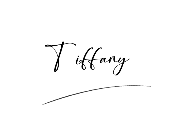 The best stylish Tiffany name signature simple easy in English