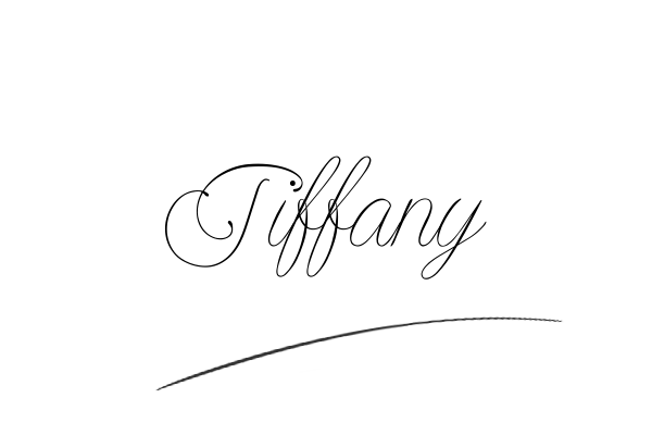 The best stylish Tiffany name signature simple easy in English