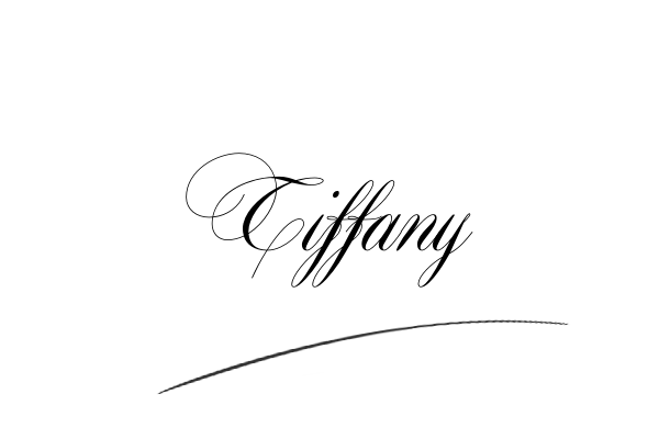 The best stylish Tiffany name signature simple easy in English