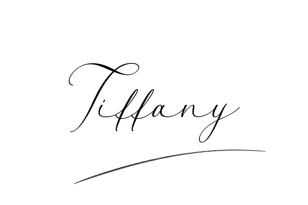 The best stylish Tiffany name signature simple easy in English