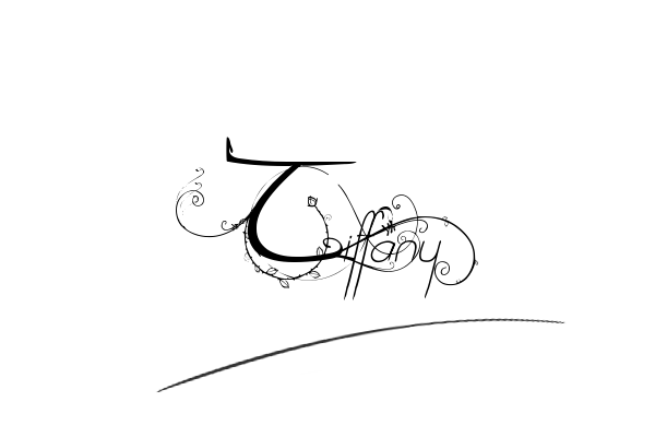 The best stylish Tiffany name signature simple easy in English