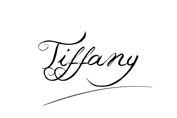 The best stylish Tiffany name signature simple easy in English