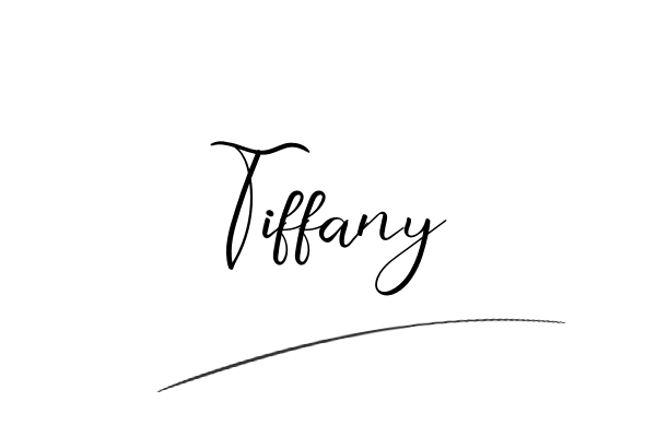 The best stylish Tiffany name signature simple easy in English