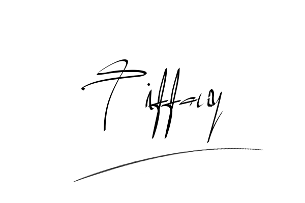 The best stylish Tiffany name signature simple easy in English