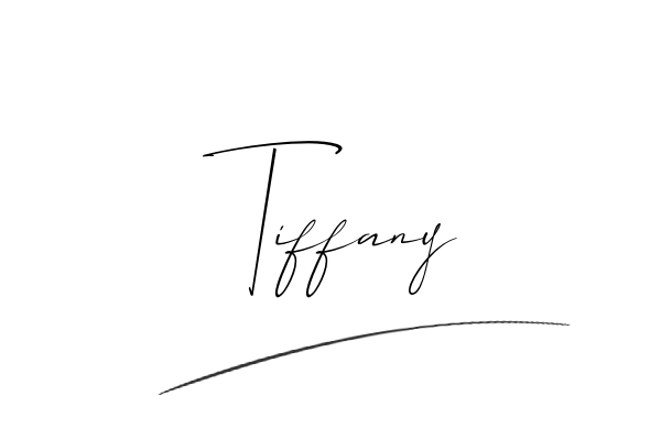 The best stylish Tiffany name signature simple easy in English