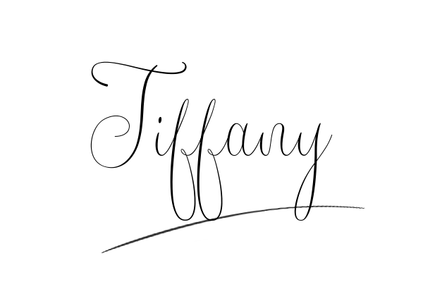 The best stylish Tiffany name signature simple easy in English